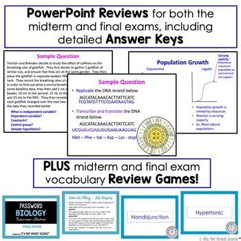All Biology Answers for Midterms and Finals .
